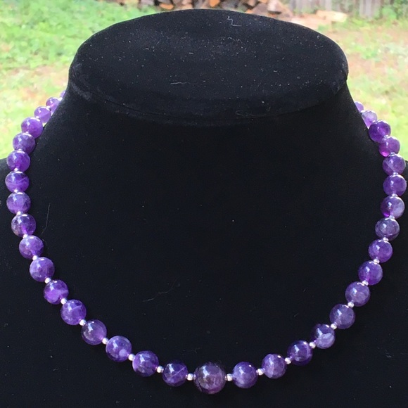 PeaceFrog Jewelry - Purple Amethyst Choker Necklace